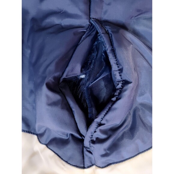 Men's Vintage Sigallo Puffer Vest Color Block Red White Blue Large - Picture 5 of 8